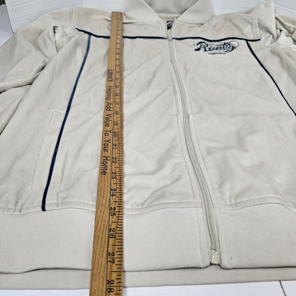 Runtz Around The World Velour Cream/Slate Men's Jacket Rare Sz XXL RUNTZ